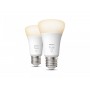 2 Becuri LED inteligente Philips Hue A60, Bluetooth, E27, 9W (60W), 806 lm, lumina calda (2700K)