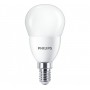2 Becuri LED Philips P48, EyeComfort, E14, 7W (60W), 806 lm, lumina calda (2700K), mat