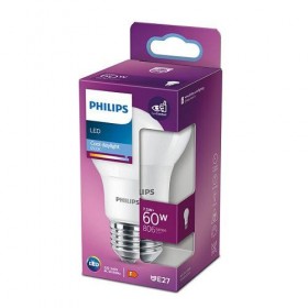 Bec LED Philips A60, EyeComfort, E27, 7.5W (60W), 806 lm, lumina rece (6500K), mat