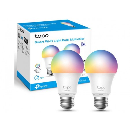 TP-Link Tapo L530E 2 PACK Smart bulb Multicolor Wi-Fi, E27, Wi-Fi Protocol IEEE 802.11b/g/n, Wi-Fi Frequency: 2.4 GHz Wi-Fi, 806
