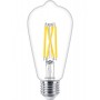 Bec LED Philips Classic ST64, EyeComfort, E27, 5.9W(60W), 806 lm, lumina calda (2200-2700K), dimabil, cu filament
