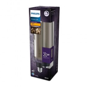 Bec LED vintage (decorativ) Philips Giant T65, EyeComfort, E27, 6.5W (20W), 200 lm, lumina calda (1800K), dimabil, Fumuriu, 27.3