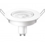 Bec LED spot Philips, GU10, 4.7W (50W), 345 lm, lumina calda (2700K), 9cm, Alb