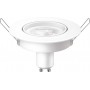 Bec LED spot Philips, GU10, 3W (35W), 250 lm, lumina neutra (4000K), 9cm, Alb