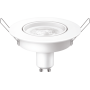 Bec LED spot Philips, GU10, 3W (35W), 230 lm, lumina calda (2700K), 9cm, Alb