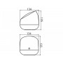Lampa LED portabila WiZ Squire, Wi-Fi, Bluetooth, 9W, 620 lm, lumina alba (2200-6500K), IP20, 15cm