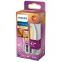Bec LED Philips Classic B35, EyeComfort, E27, 3.4W (40W), 470 lm, lumina calda (2700K), dimabil, cu filament