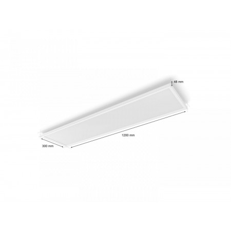 Panou inteligent LED RGB Philips Hue Surimu, Bluetooth, 60W (100W), 4150 lm ,lumina alba si color (2000-6500K), 120x30cm
