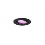 Spot LED RGB incastrat Philips Hue Centura, Bluetooth, GU10, 5.7W, 350 lm, lumina alba si color (2000-6500K), IP20, 9cm, Negru