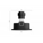 Spot LED RGB incastrat Philips Hue Centura, Bluetooth, GU10, 5.7W, 350 lm, lumina alba si color (2000-6500K), IP20, 9cm, Negru