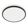 Plafoniera LED WiZ SuperSlim, Wi-Fi, Bluetooth, 14W, 1300 lm, lumina alba (2700-6500K), IP20, 24.2cm, Metal/Plastic, Negru