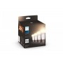 4 Becuri LED inteligente Philips Hue A60, Bluetooth, E27, 9W (60W), 800 lm, lumina calda (2700K)