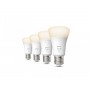4 Becuri LED inteligente Philips Hue A60, Bluetooth, E27, 9W (60W), 800 lm, lumina calda (2700K)