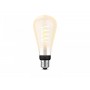 Bec LED inteligent vintage (decorativ) Philips Hue Filament Edison ST72, Bluetooth, E27, 7W (40W), 550 lm, lumina alba (2200-450