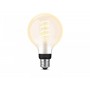 Bec LED inteligent vintage (decorativ) Philips Hue Filament Glob G93, Bluetooth, E27, 7W (40W), 550 lm, lumina alba (2200-4500K)