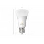 2 Becuri LED inteligente Philips Hue A60, Bluetooth, E27, 9.5W (75W), 1055 lm, lumina calda (2700K)