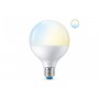 Bec LED inteligent WiZ Connected Whites G95, Wi-Fi, E27, 11W (75W), 1055 lm, lumina alba (2700-6500K), compatibil Google Assista