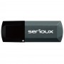 USB Flash Drive Serioux 8 GB DataVault V153, USB 2.0, black, dimensiuni 54,4 x 19,3 x 7,3 mm, greutate 12g, rata de transfer la 
