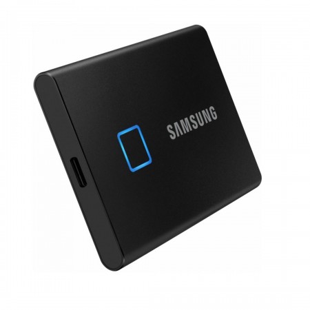 SSD Extern Samsung T7 Touch portabil, 1TB, Negru, USB 3.2