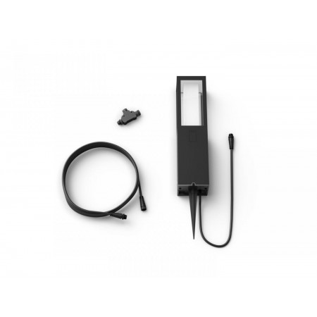 Stalp LED RGB pentru exterior Philips Hue Impress, 2x8W (2x49W), 1200 lm, lumina alba si color (2000-6500K), IP44, 400x100mm, Ne