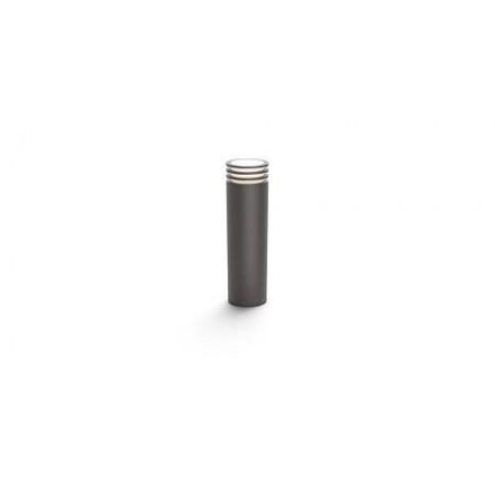 Stalp LED pentru exterior Philips Hue Lucca, 1xE27, 9W (60W), 806 lm, lumina calda (2700K), IP44, 770x142mm, Antracit