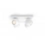 Spot LED Cvadruplu Philips Hue Buckram, Bluetooth, 4xGU10, 4x5W, 1400 lm, lumina alba (2200-6500K), IP20, 24x24x10.3cm, Metal, A
