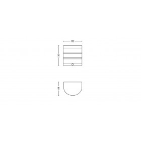 Aplica LED pentru exterior cu senzor de miscare Philips Calgary, 3.5W (30W), 320 lm, lumina calda (2700K), IP44, 94x122x130mm, I