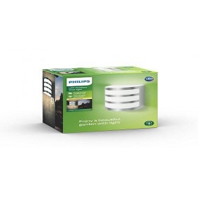 Aplica LED pentru exterior Philips Calgary, 3W (31W), 270 lm, lumina calda (2700K), IP44, 88x122x130mm, Inox
