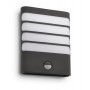 Aplica LED pentru exterior cu senzor de miscare Philips Raccoon, 3W (30W), 400 lm, lumina calda (2700K), IP44, 75x162x205mm, Ant