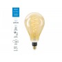 Bec LED inteligent vintage (decorativ) WiZ Connected Filament GoldPS160, Wi-Fi, E27, 6W (25W), 390 lm, lumina alba (2000-5000K),