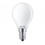 Bec LED Philips Classic P45, EyeComfort, E14, 4.3W (40W), 470 lm, lumina calda (2700K), mat