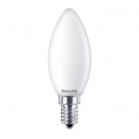 Bec LED Philips Classic B35, EyeComfort, E14, 4.3W (40W), 470 lm, lumina calda (2700K), mat